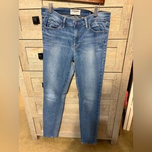 Frame Denim Women's Skinny Jeans in Medium Blue Wash